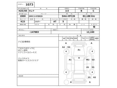 NISSAN Serena, 2013 год., лот 1073 - фото 3